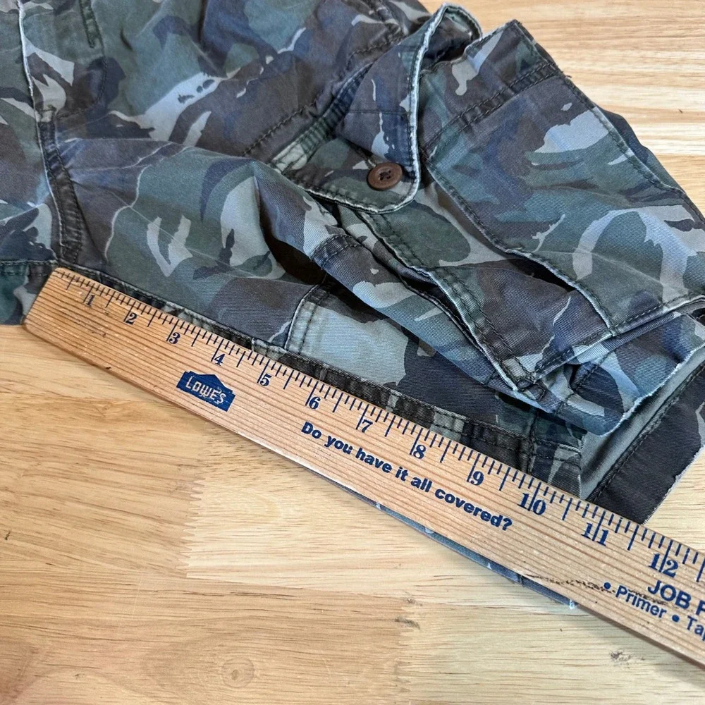 American Eagle Camo Cargo Shorts Next Level Flex Army Mens 26